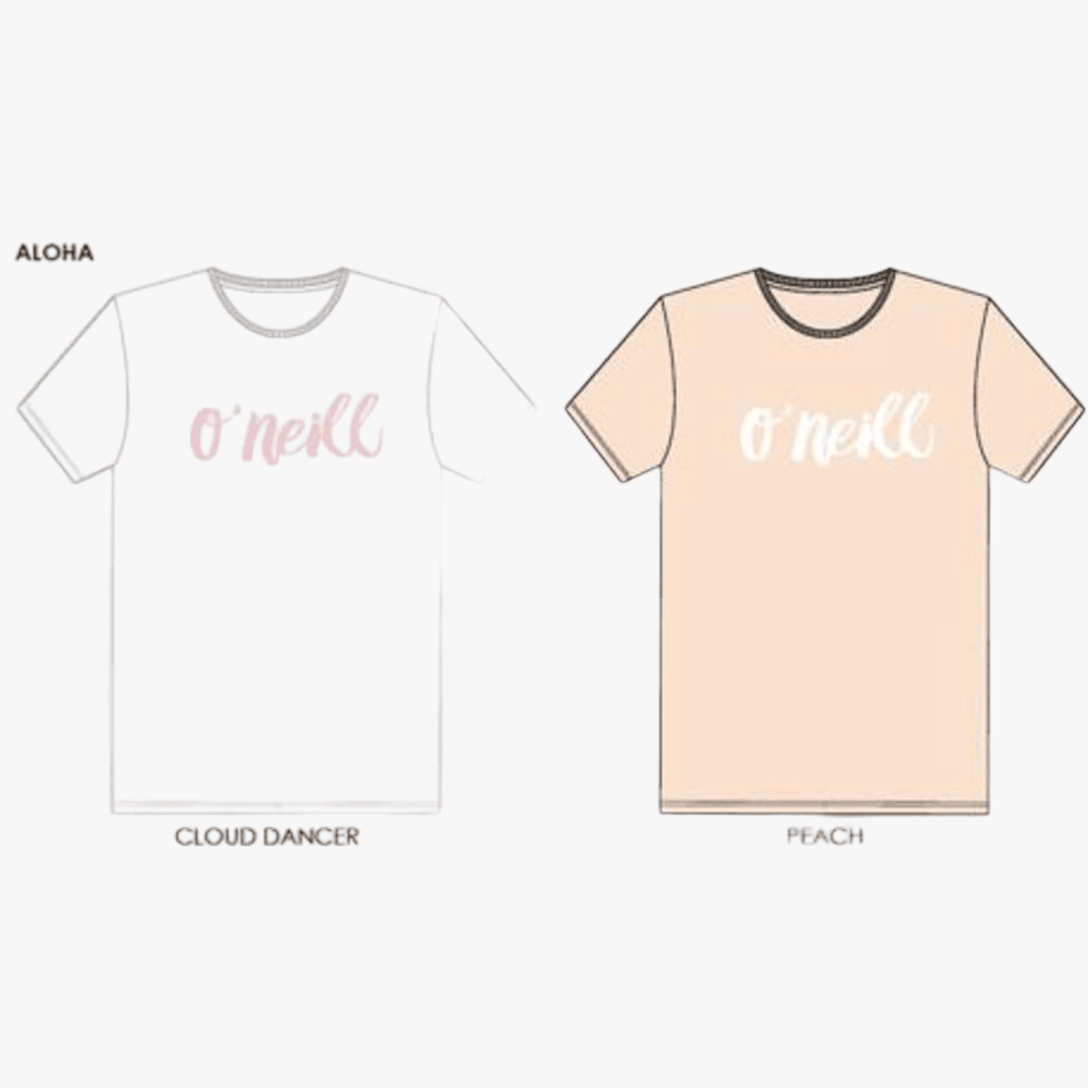 Oneill Womens Aloha Short Sleeve Tee Cloud Dancer | Oneill
