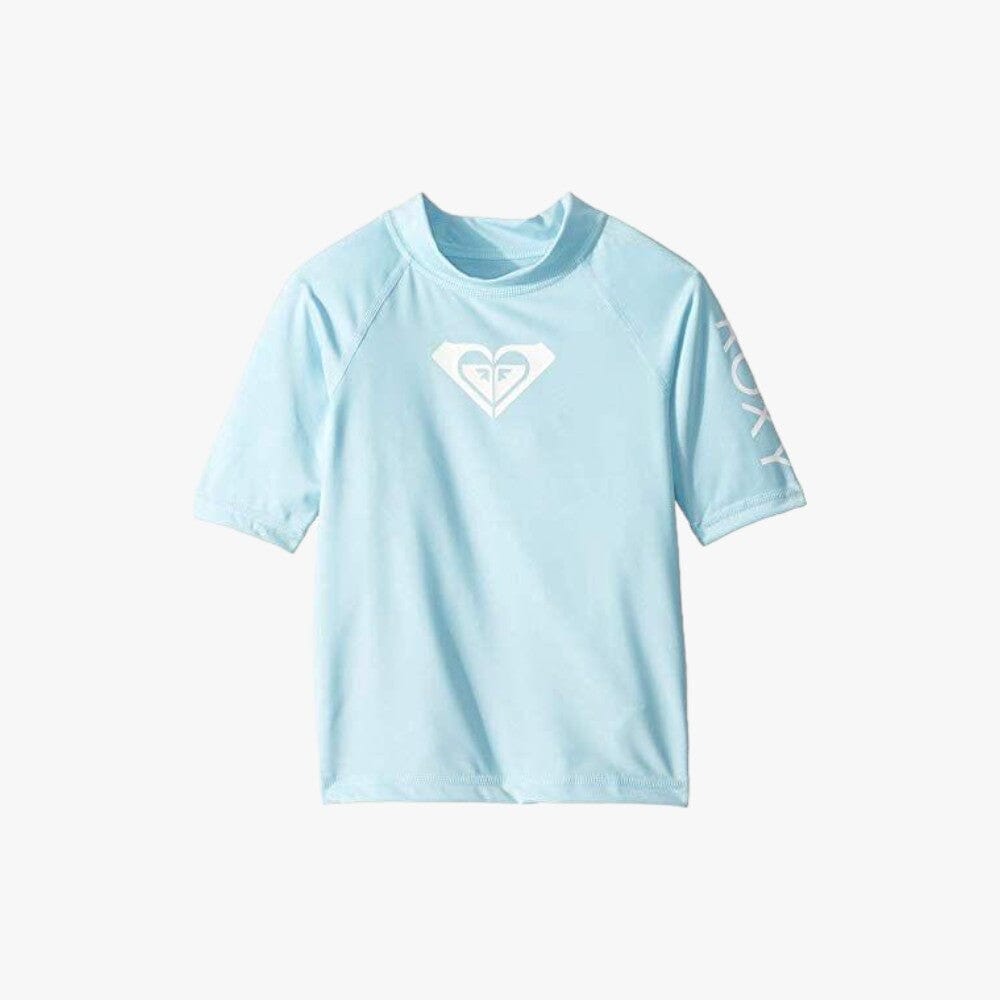 Roxy Girls Tods Whole Hearted Rashvest Crystal Blue Roxy