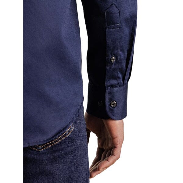 Polo Mens Custom Fit Greig Long Sleeve Shirt Navy | Polo
