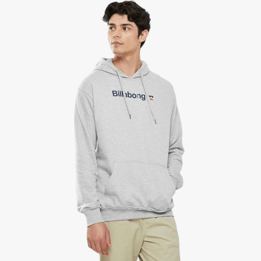 Billabong Mens Days Broken Pullover Hooy Light Grey Heather Billabong