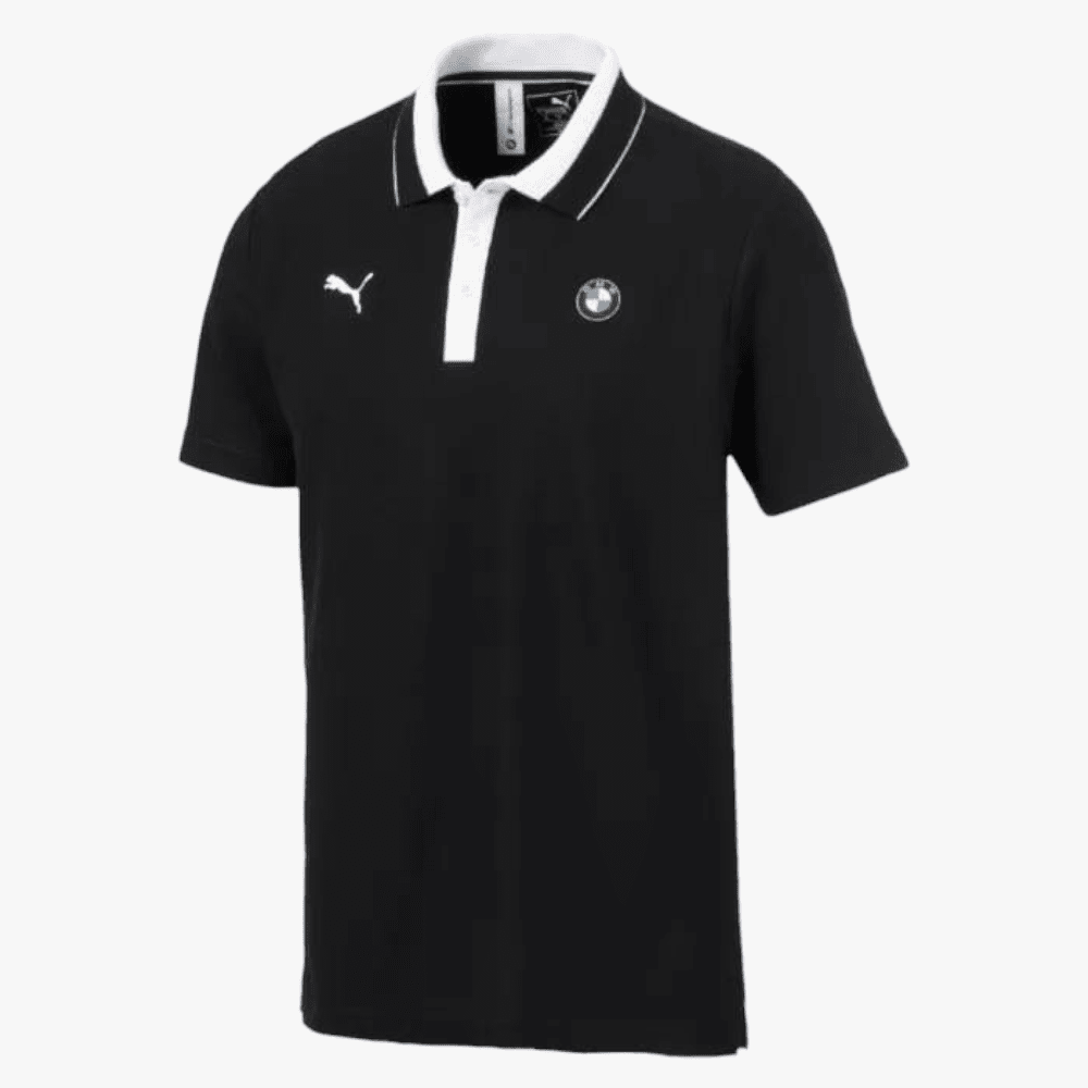Puma Mens Bmw Mms Short Sleeve Golfer Black | Puma