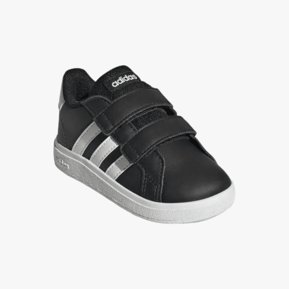adidas Kids Grand Court Lifestyle Hook And Loop Shoes Black adidas