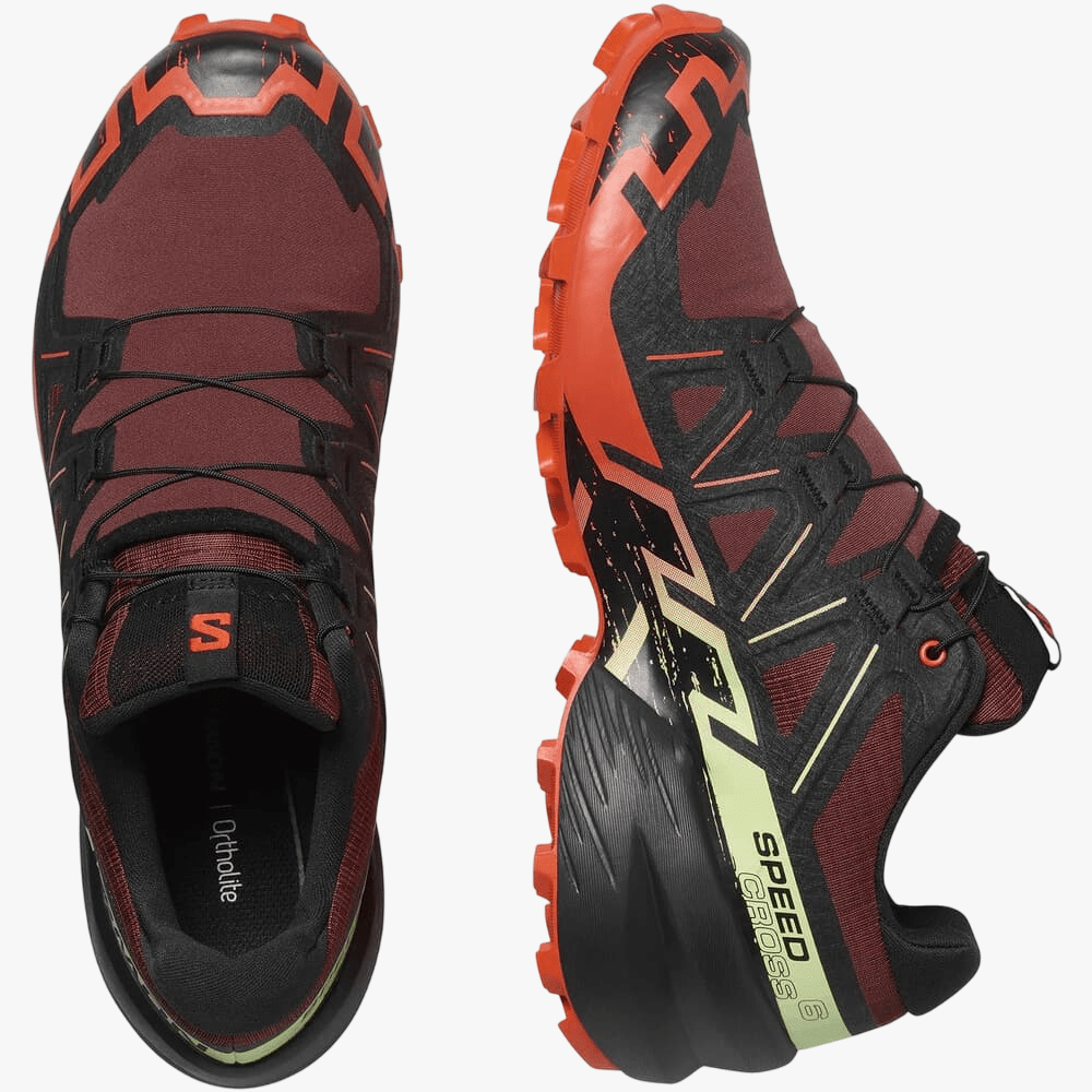 Salomon Mens Speedcross 6 Trail Rum Raisin Cherry Tom Cognac | Salomon