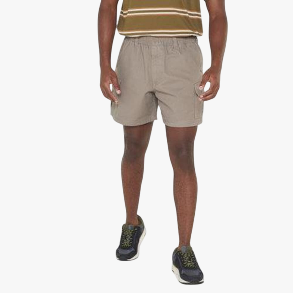 Jeep Mens 21Cm Elasticated Short Bark Jeep