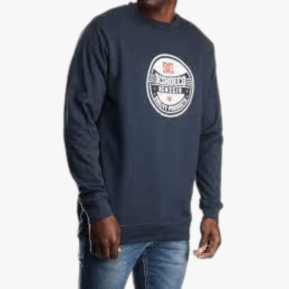 Dc Mens Champ Crew Sweater Navy Dc