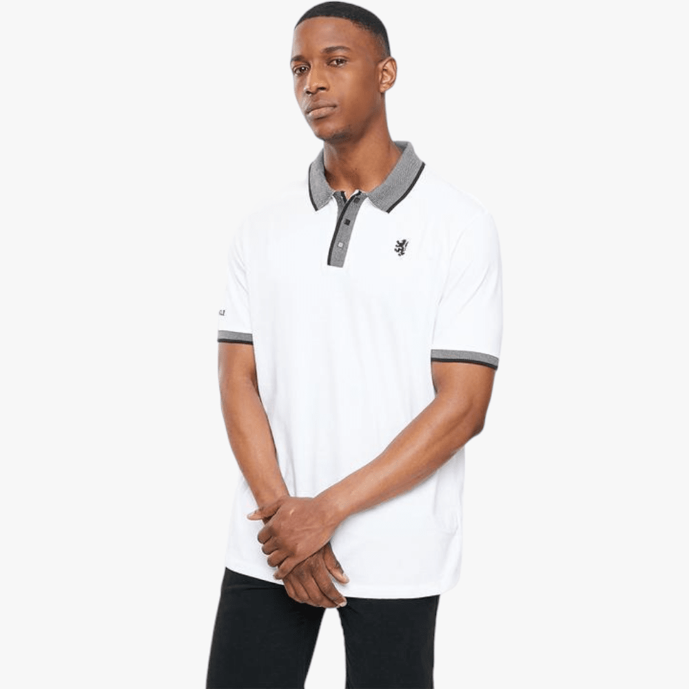 Pringle Mens Single Jersey Short Sleeve Core Golfer White Pringle