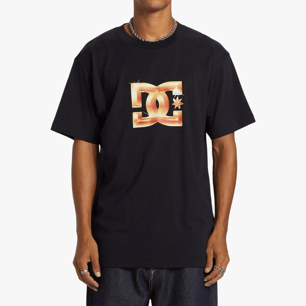 Dc Mens Star Bevel Short Sleeve Tee Black | DC
