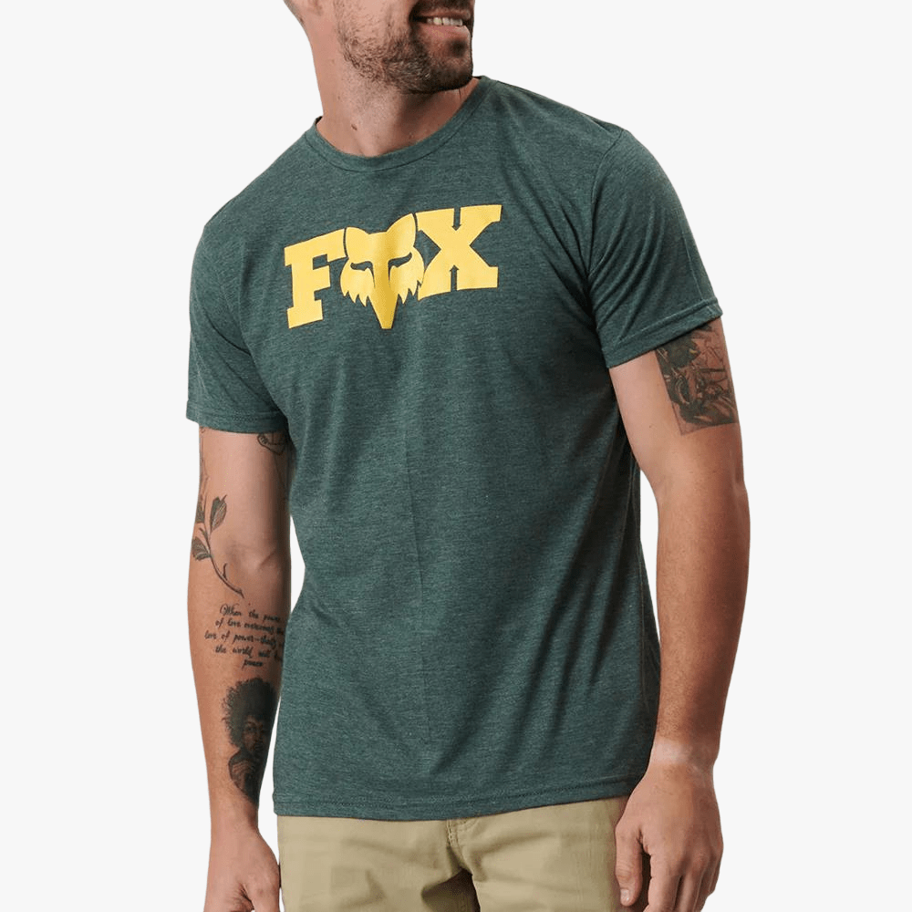 Fox Mens Heritage Short Sleeve Tee Heather Green | Fox