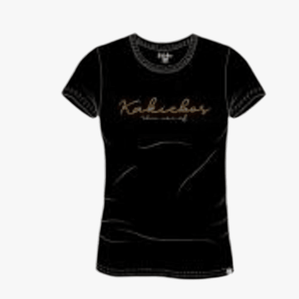Kakiebos Womens Classic Fit Short Sleeve Tee Black | Kakibos