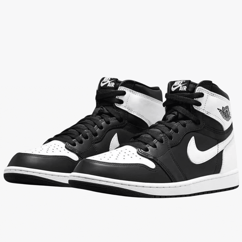 black jordans with white bottom