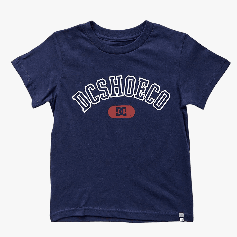 Dc Boys Archer Short Sleeve Tee Navy Blazer Dc