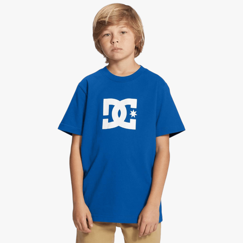 Dc Boys Star Short Sleeve Tee Nautical Blue Dc