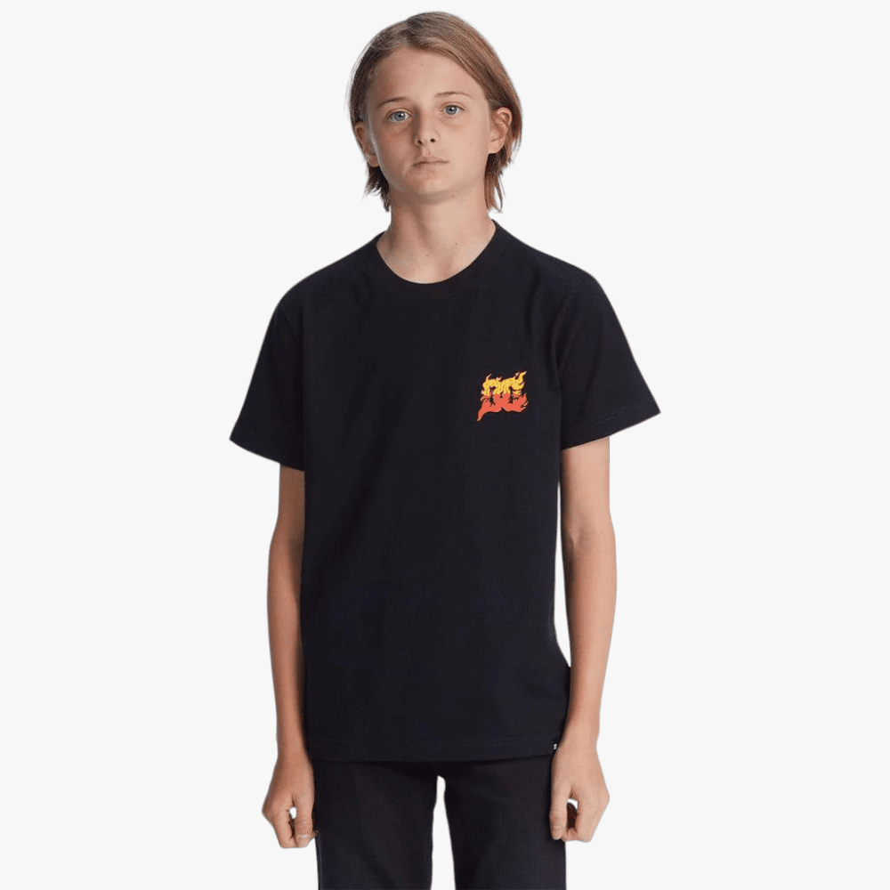 Dc Boys Burner Short Sleeve Tee Black Dc