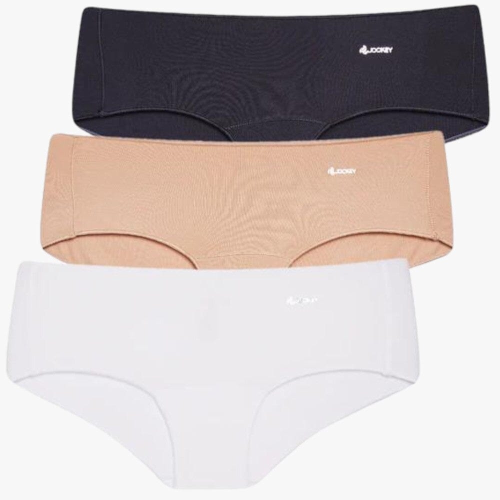 Jockey Ladies Knicker 3 Pack No Panty Line Plain Jockey