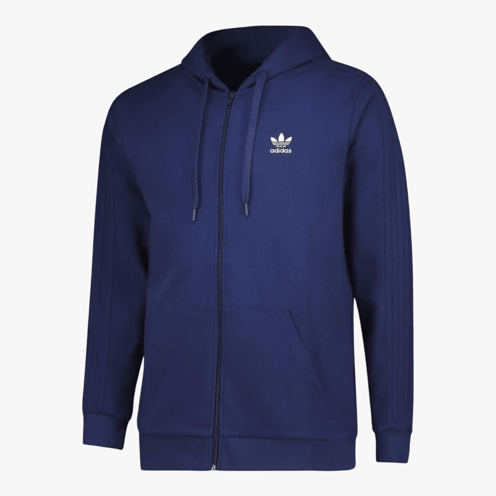 Adidas Mens 3 Stripe Fz Track Top Navy | Adidas