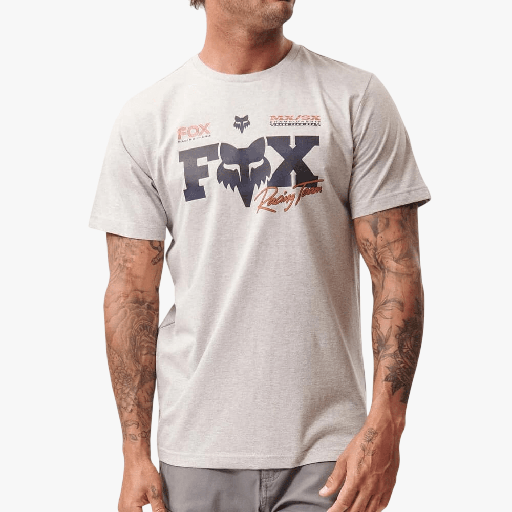 Fox Mens Rival Short Sleeve Tee Light Grey Heather | Fox