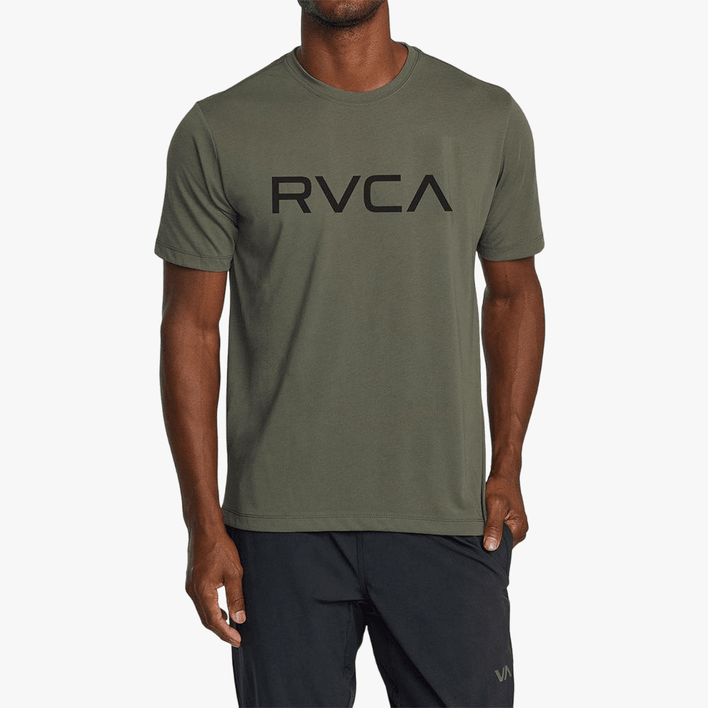 Rvca Mens Big Rvca Short Sleeve Tee Olive | Rvca