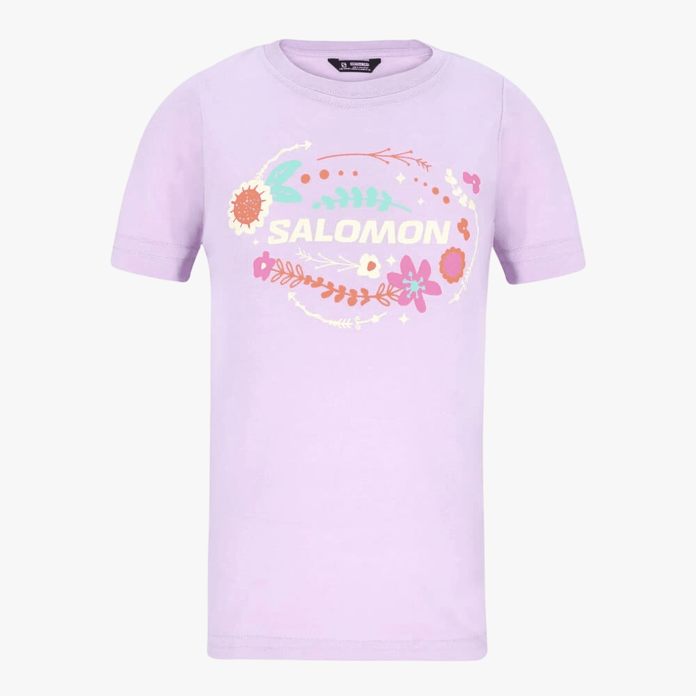 Salomon Girls Flower Girl Tee Digital Lavender | Salomon