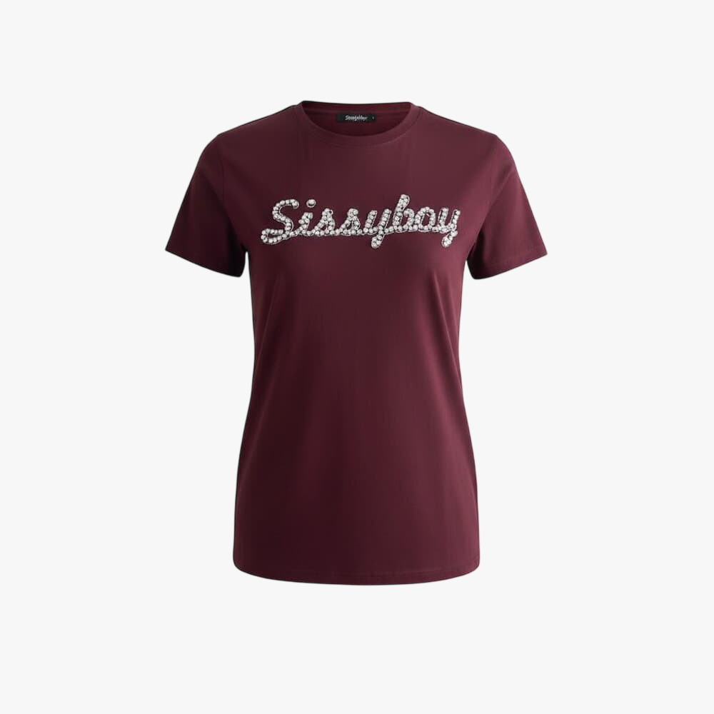 Sissy Boy Keep It Cool Short Sleeve Tee Burgandy
