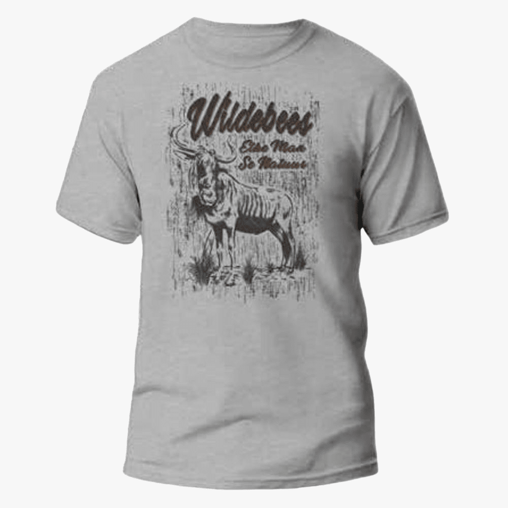 Wildebees Mens Sketch Tp Short Sleeve Tee Grey Mel | Wildebees