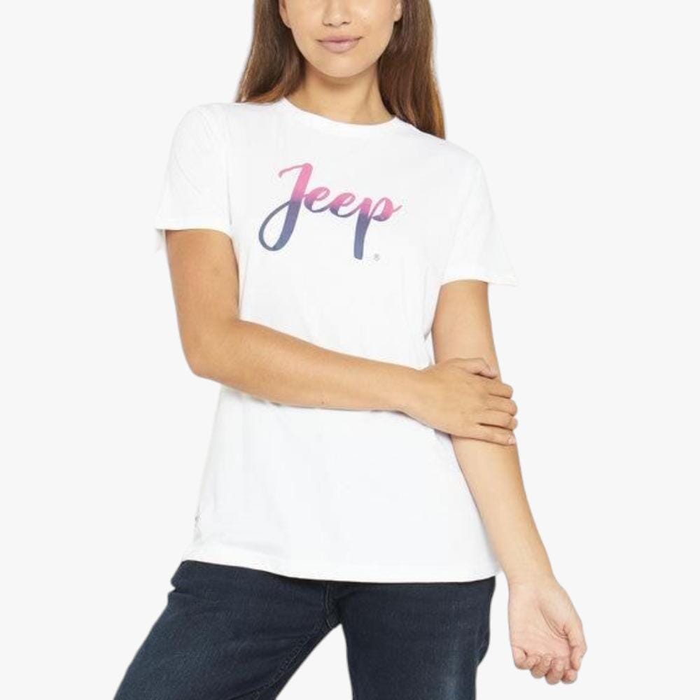 Jeep Womens Ombre Logo Short Sleeve Tee Jeep