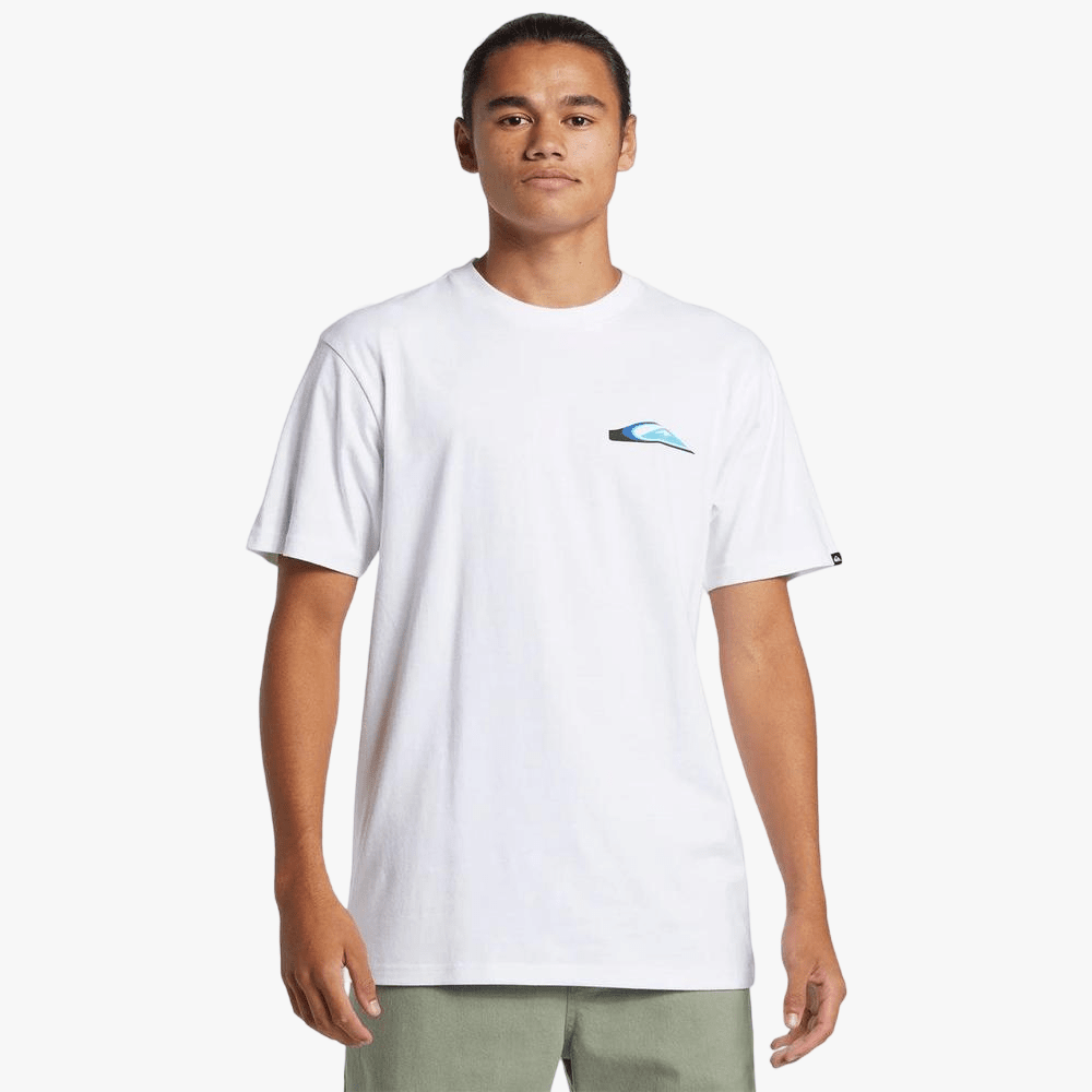 Quiksilver Mens Warp Drive Short Sleeve Tee White | Quiksilver
