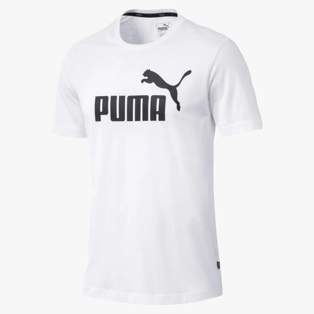 Puma Womens Ess Logo Short Sleeve Tee White | Puma