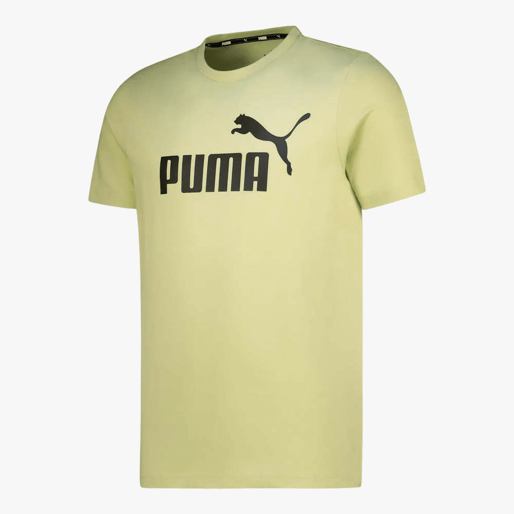 Puma Mens Ess Logo Short Sleeve Tee Pistachio Green | Puma