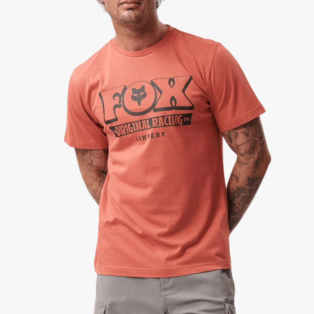 Fox Mens Banner Short Sleeve Tee Tandoori | Fox