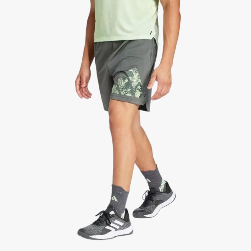 adidas Mens Woven Knit Logo Shorts Legend Ivy adidas