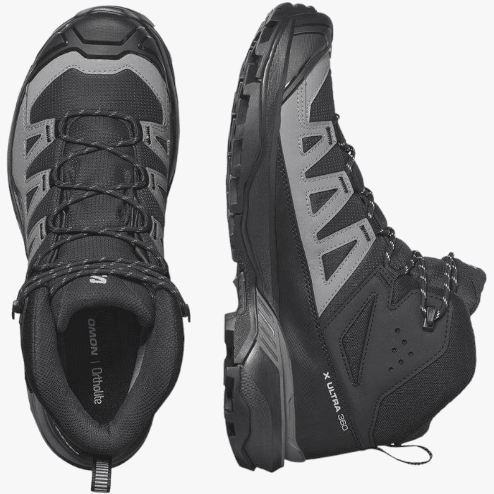 Salomon Mens X Ultra 360 Mid Gtx Boot Black Magnet Pewter Salomon