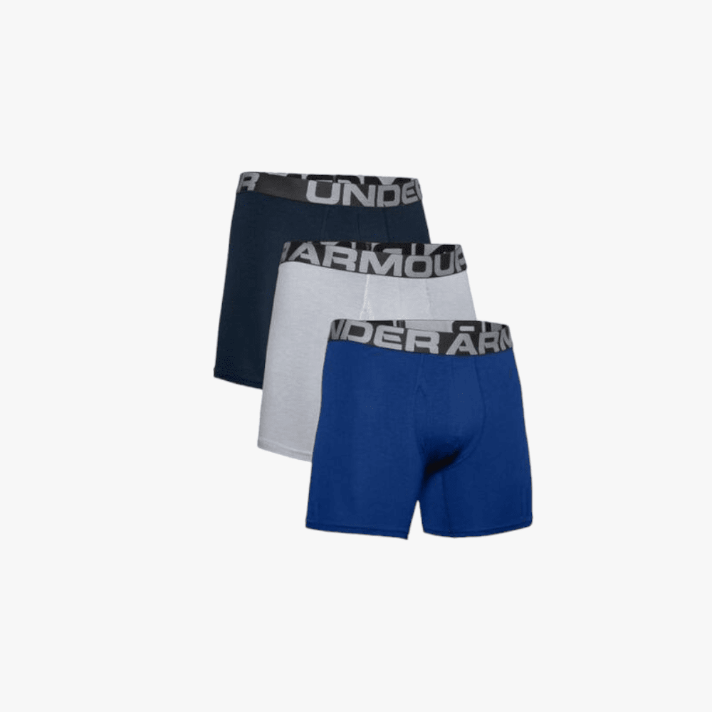 Under Armour Mens Charged Cotton Boxerjock 400 Blue 3 Pack Under Armour