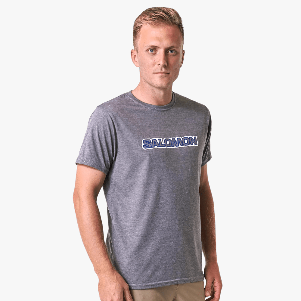 Salomon Mens Cedar Short Sleeve Tee Tetras Mel Salomon