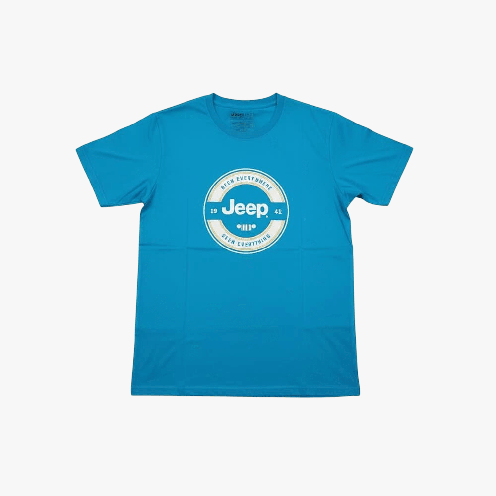 Jeep Mens Fashion Graphic Short Sleeve Tee Blue | Jeep
