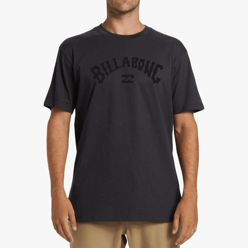 Billabong Mens Arch Wave Short Sleeve Tee Washed Black | Billabong