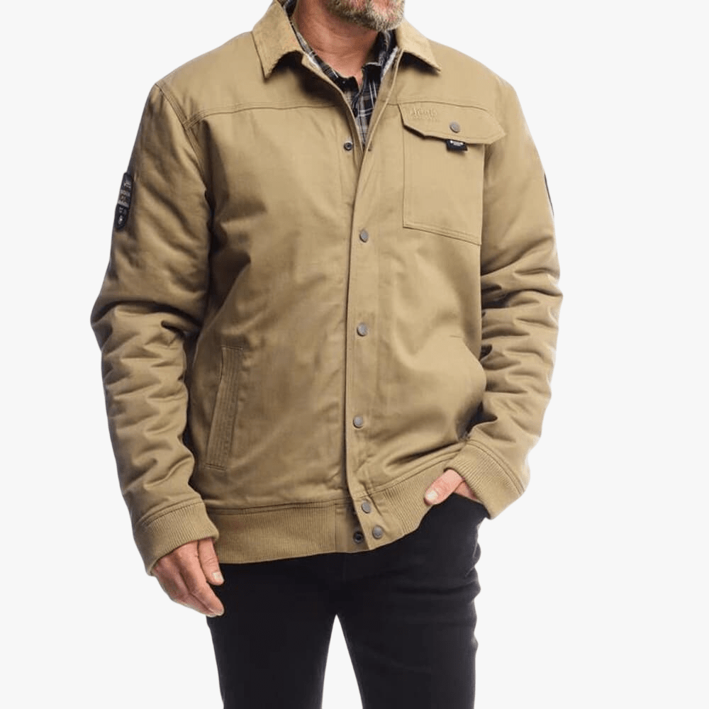 Jeep Mens Trucker Jacket Khaki | Jeep