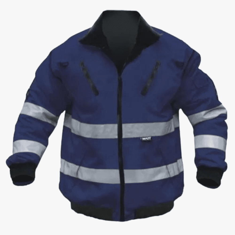 Brands Corporate Bunny Jacket With Reflector Navy Silver | Pioneer