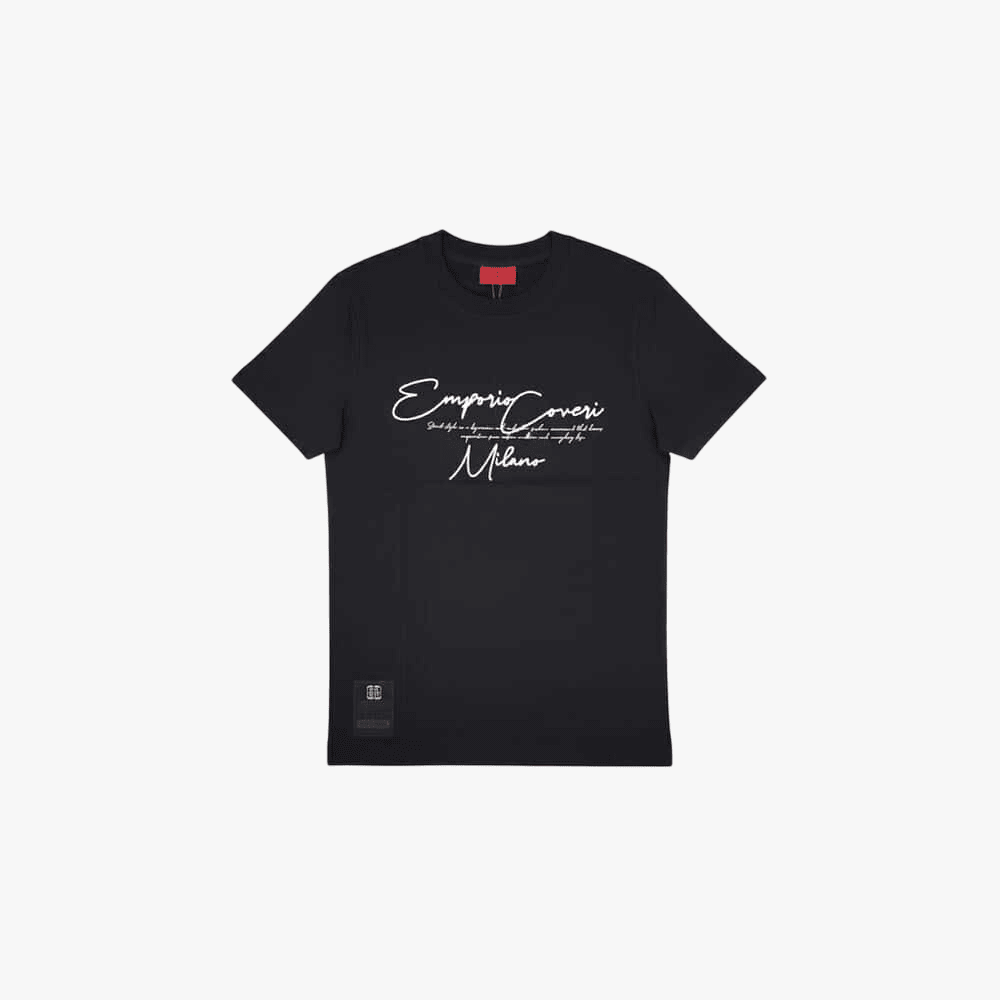 Enrico Coveri Mens Short Sleeve Tee Black | Enrico Coveri