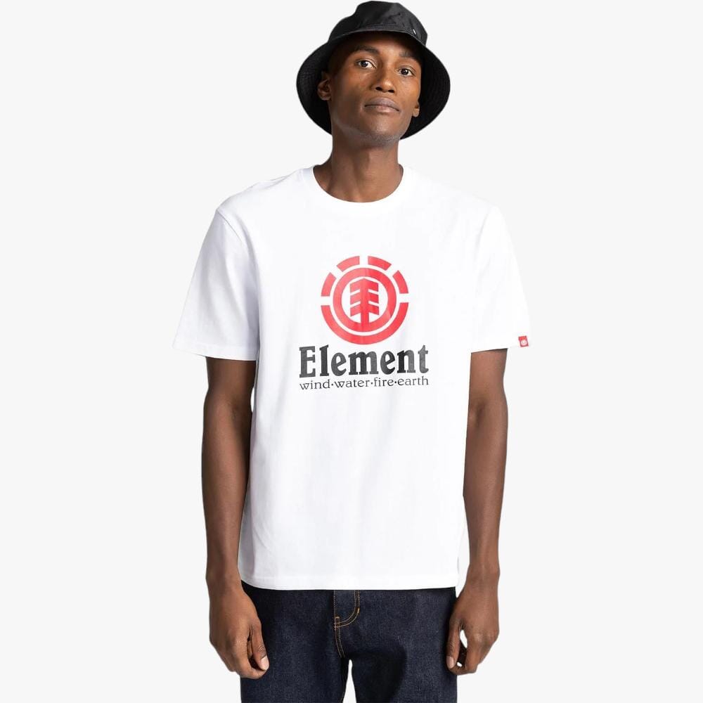 Element Mens Vertical Short Sleeve Tee Optic White | Element