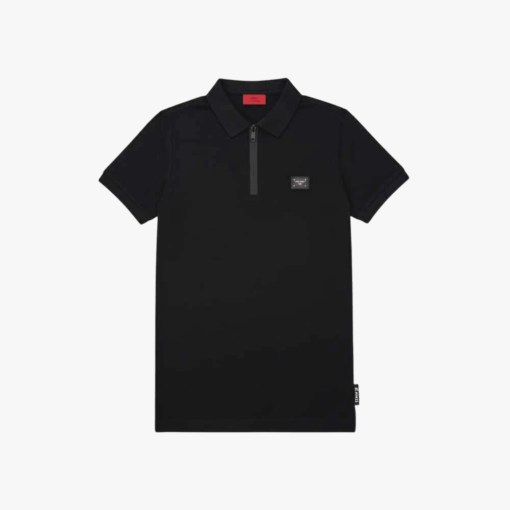 Enrico Coveri Mens Short Sleeve Golfer Black | Enrico Coveri