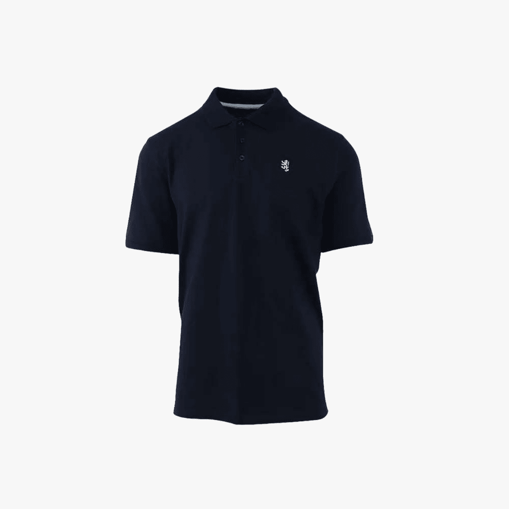 Pringle Mens Austyn Core Pima Pique Short Sleeve Golfer Navy | Pringle