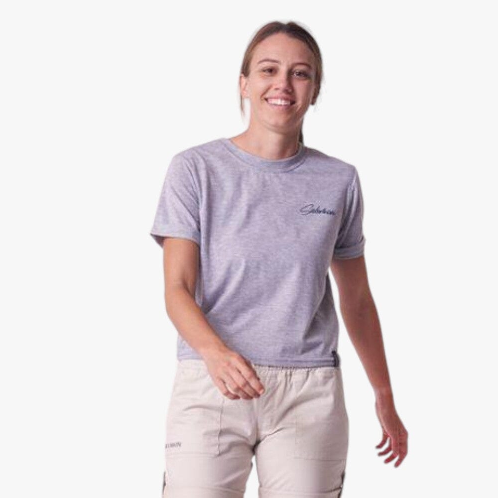 Salomon Womens Heart On Sleeve Short Sleeve Tee Grey Mel | Salomon