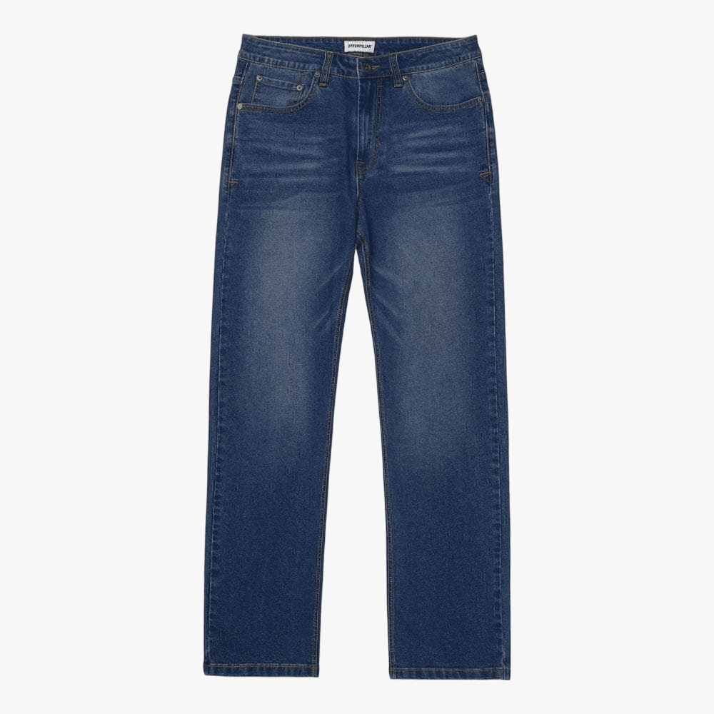 Caterpillar Mens Triblend Stretch Straight Leg Jean Vint Dark Wash | Caterpillar