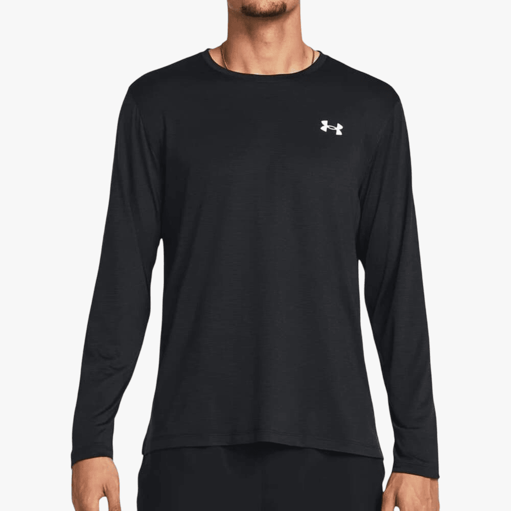 Under Armour Mens Launch Tech Running Long Sleeve Tee 001 Black | Under Armour