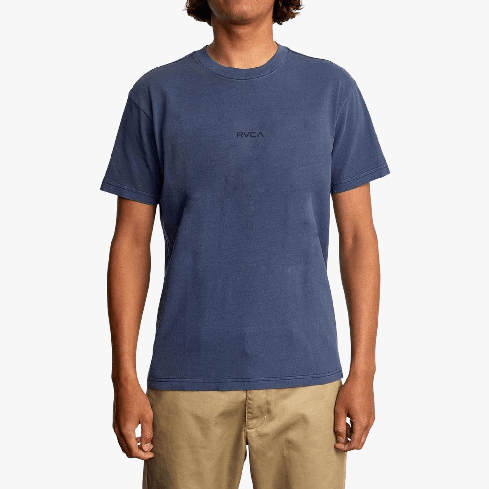 Rvca Mens Small Rvca Short Sleeve Tee Moody Blue | Rvca