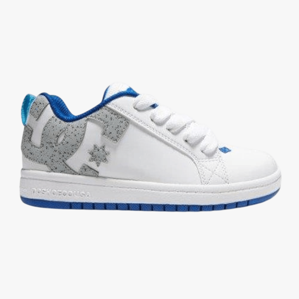 Dc Boys Court Graffik Sneaker White Grey Blue