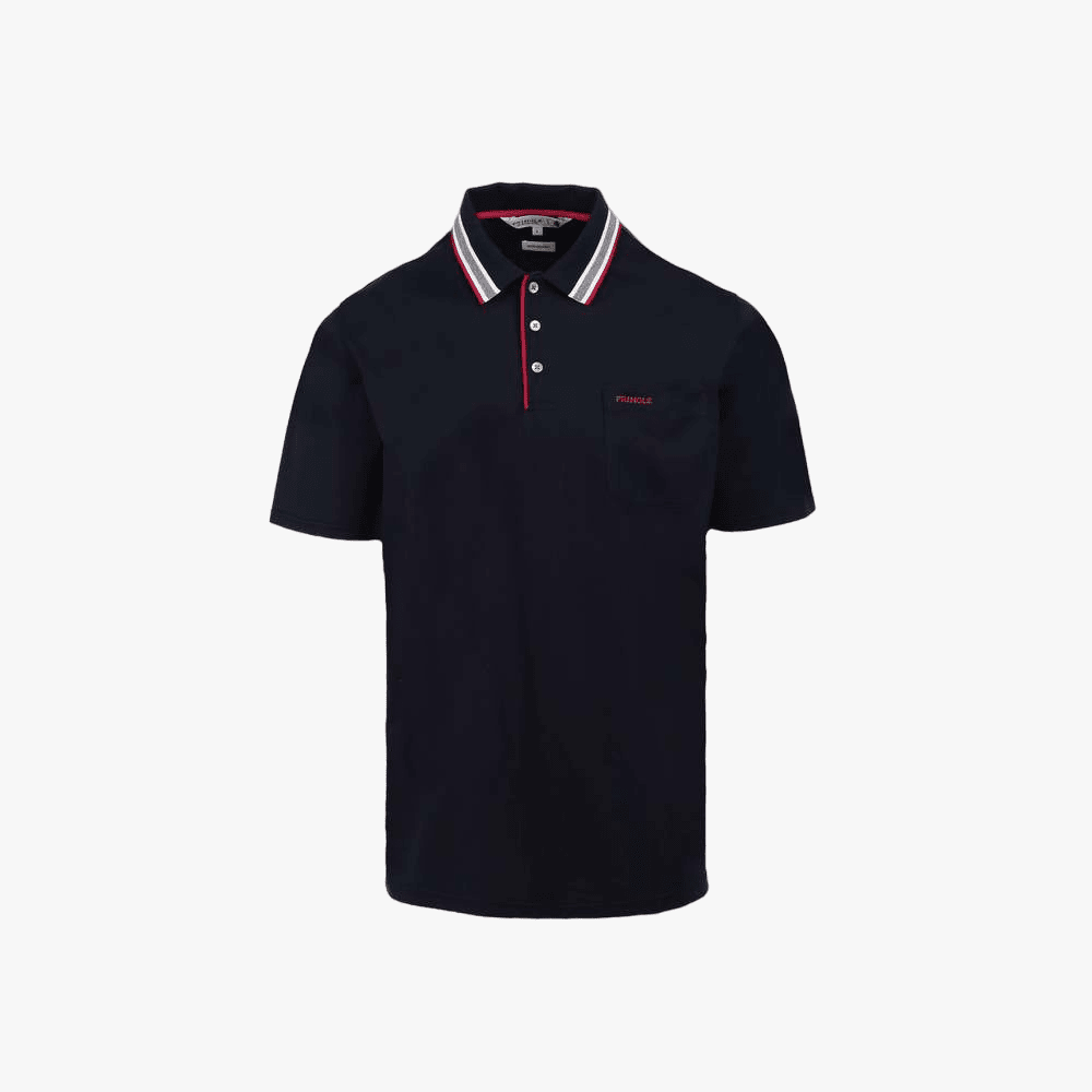 Pringle Mens Marvin Mercerised Short Sleeve Golfer Navy | Pringle