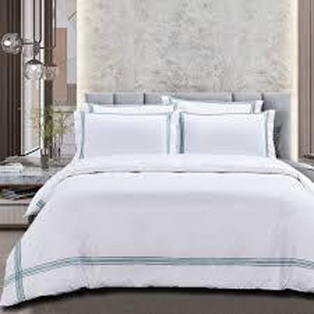 Giorgio King Duvet Cover T400 Black/Silver | Cotton Co