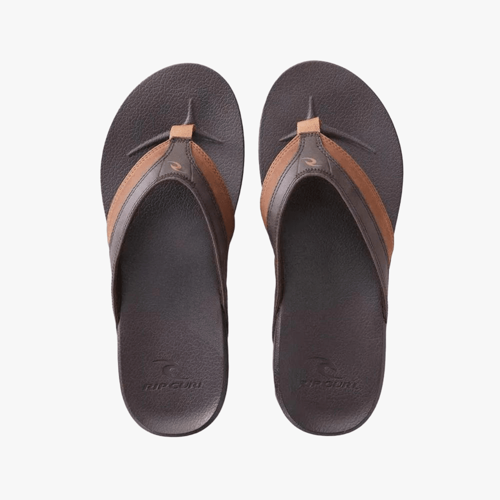 Ripcurl Mens Soft Open Toe Sandal Brown Tan | Ripcurl