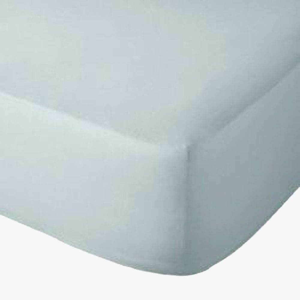 Cotton Co 400 Thread Queen Fitted Sheet 152X190+40 Duck Egg Cotton Co